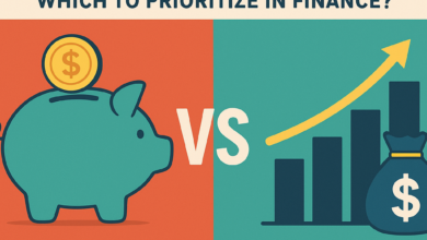 Illustration comparing emergency fund and investing, highlighting which to prioritize in personal finance decisions.